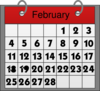 February Calendar Clip Art