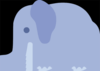 Elephant Baby Blue Clip Art
