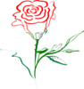 Rose Outline Clip Art