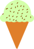 Ice Cream Cone With Sprinkles Clip Art