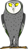 Grey Owl Clip Art