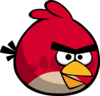 Red Angry Bird Squack Clip Art