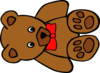 Teddy Bear With Bow Clip Art