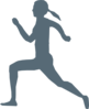 Running Woman Clip Art