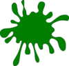 Green Ink Spot Clip Art
