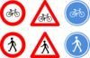 Bicycle Traffic Signs Clip Art