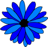 Blue Daisy Clip Art