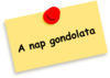 A Nap Gondolata Sticky Clip Art