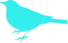 Aqua Bird Clip Art