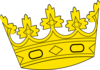 Big Tilted Crown Clip Art
