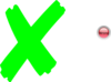 X Mark Green Clip Art
