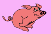 Pig With Background Clip Art