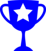 Blue Trophy Clip Art