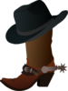 Boot And Hat Clip Art