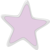 Purple Silver Star Clip Art