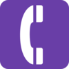 Phone Button Violet Clip Art