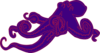 Purple Ocotopus Clip Art