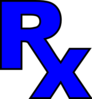 Rx Blue Clip Art