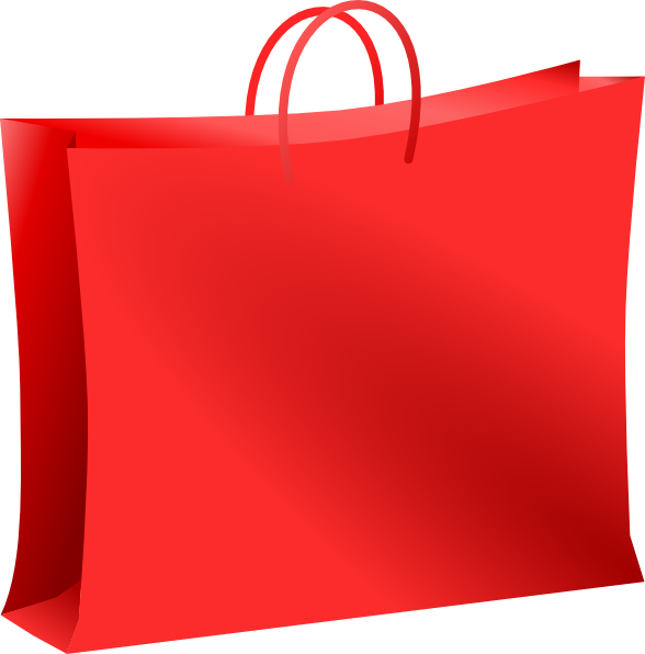 Red Bag For Shopping. Bolsa Roja De Compras. Clip Art at Clker.com - vector clip  art online, royalty free & public domain