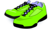 Neon Green Tennis Shoes Clip Art