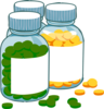 Green And Yellow Tablets Clip Art