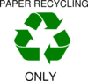 Paper Recycle Symbol Clip Art