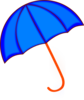 Blue Umbrella Clip Art