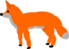 Orange Fox Clip Art