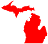 Michigan Map Outline Clip Art