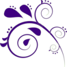 Purple Paisley Clip Art