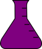 Purple Flask Clip Art