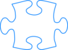 Jigsaw Piece Blue Clip Art
