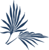 Blue Palm Frond Clip Art