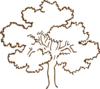 Light Brown Tree Clip Art