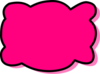 Pink Speech Bubble Clip Art