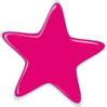 Bright Pink Star Clip Art
