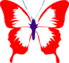 Butterfly Red Clip Art