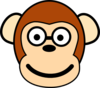 Monkey With Glasses Clip Art