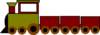 Train Green And Red Clip Art
