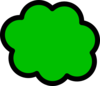 Green Cloud Clip Art