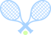 Blue Tennis Racquet Clip Art