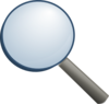 Magnifier Without Shade Clip Art