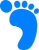 Right Baby Footprint Clip Art