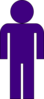 Purple Man Clip Art