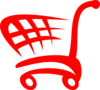 Red Shopping Cart Clip Art Clip Art