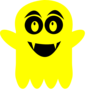 Yellow Ghost Clip Art