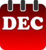 December Calendar Clip Art