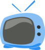 Blue Cartoon Tv Clip Art