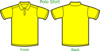 Polo T - Yellow Clip Art