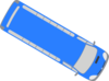 Blue Bus - 330 Clip Art